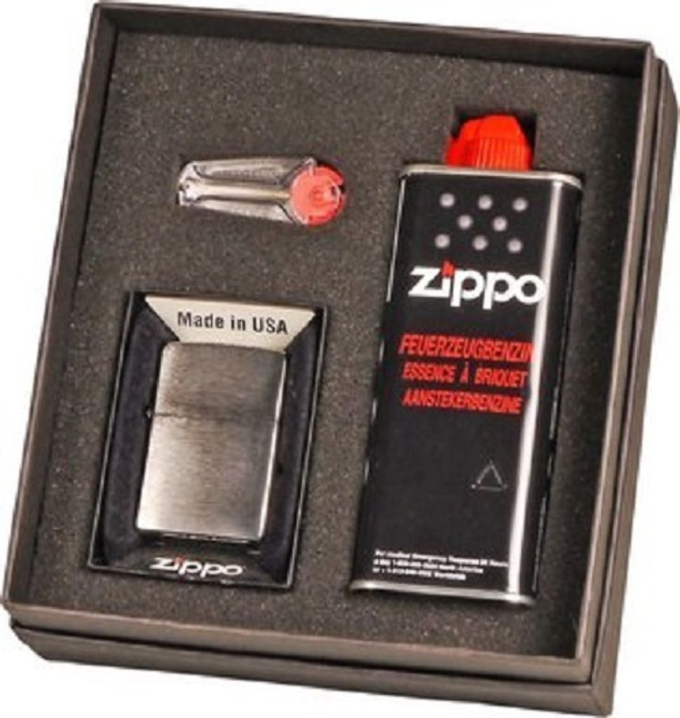 Zippo Geschenk Set, 1x Zippo Chrom, 1x Feuerzeugbenzin, 6 Produktbild 