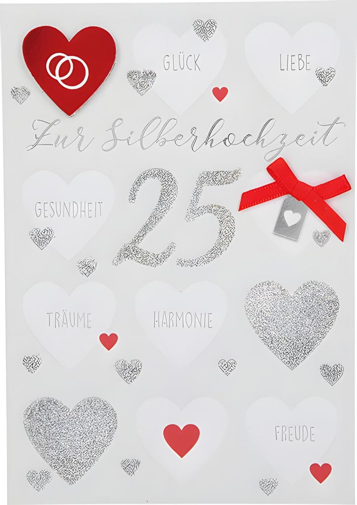 Depesche Klappkarten Besondere Anlässe Sortierung : Zur Silberhochzeit Glück Liebe Träume... Klappkarten Besondere Anlässe: Zur Silberhochzeit ...