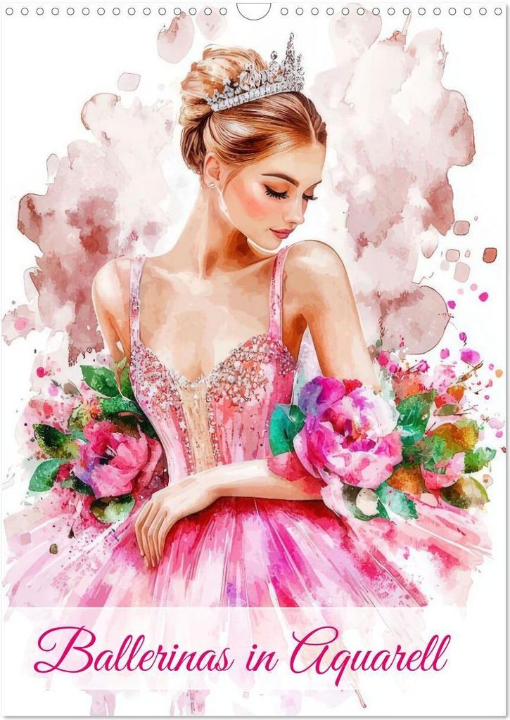 Ballerinas in Aquarell (Wandkalender 2026 DIN A3 hoch), CALVENDO Monatskalender