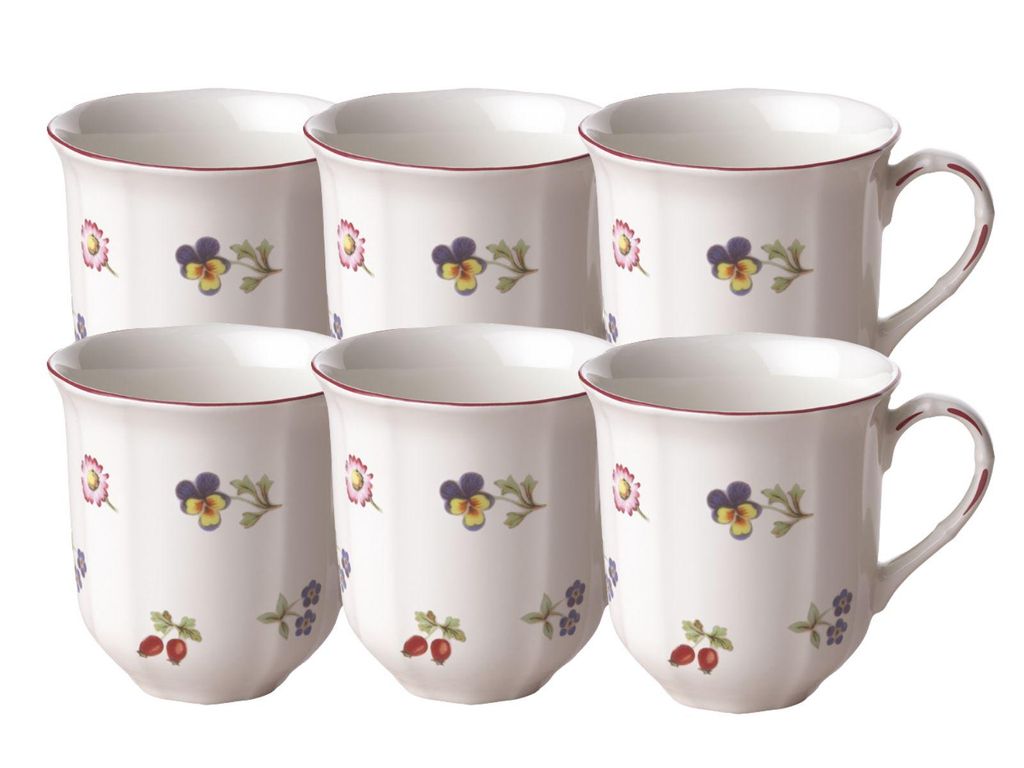 Villeroy & Boch Petite Fleur Becher mit Henkel 0,3l Set6 Produktbild 
