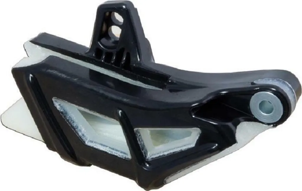 Guide chaîne résistant noir transparent pour SX 250 et SX-F 450 KTM