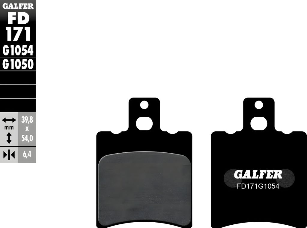 Bremsbeläge Set Galfer FD171G1054 & MF640G2165 vorne & hinten für MBK Ovettto 100 ccm