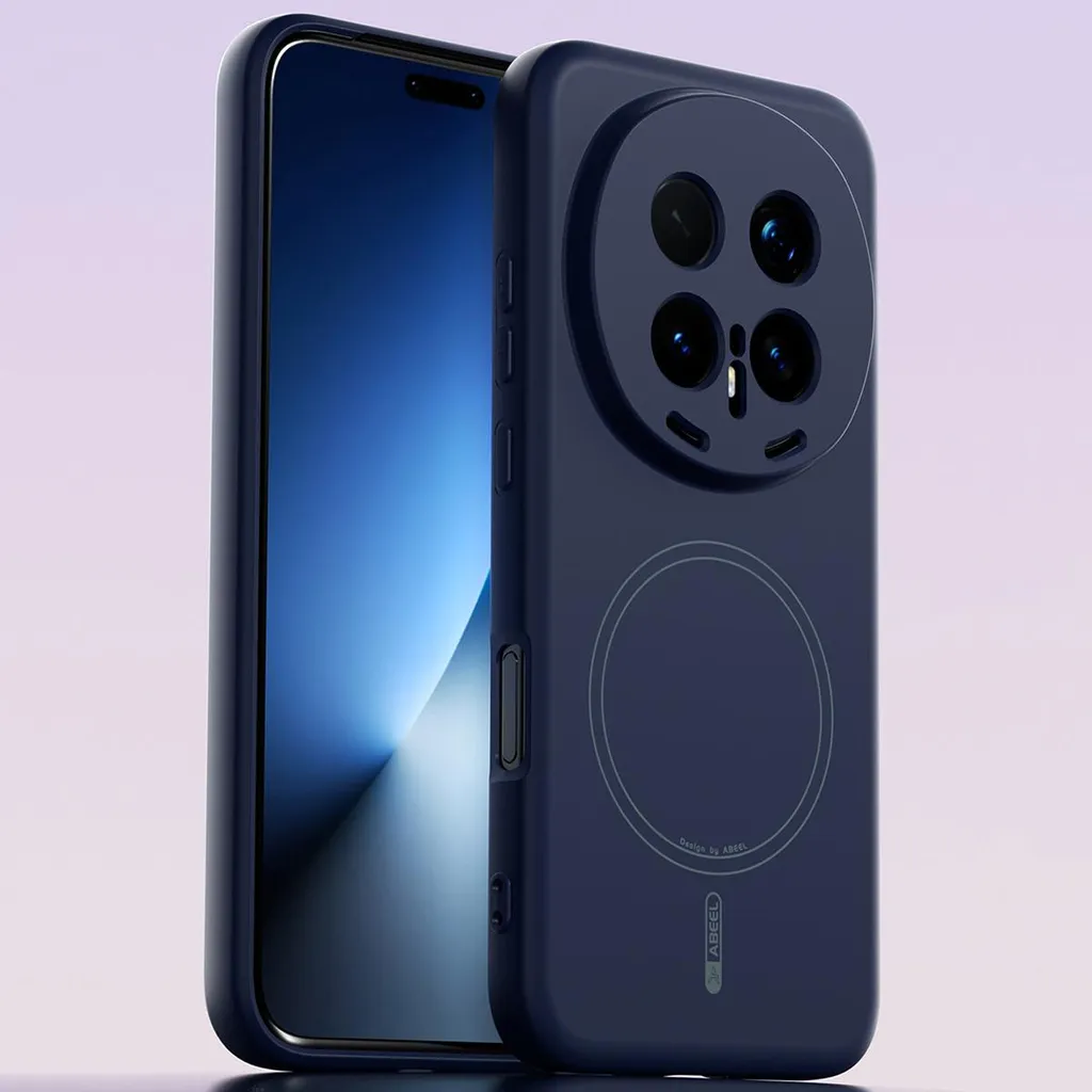 Honor Magic8 Pro Cover Silicone Liquido - Blu Scuro Safe & Soft