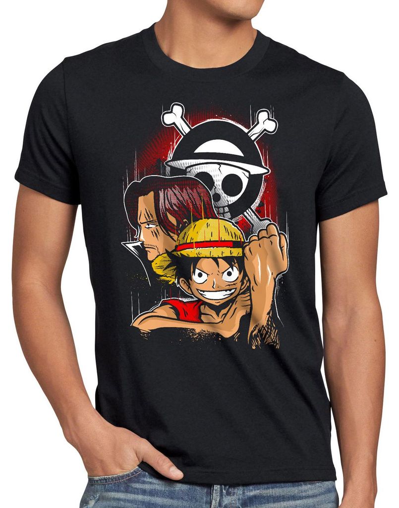 style3 Monkey D. Ruffy Herren T-Shirt strohhut bande anime Produktbild 