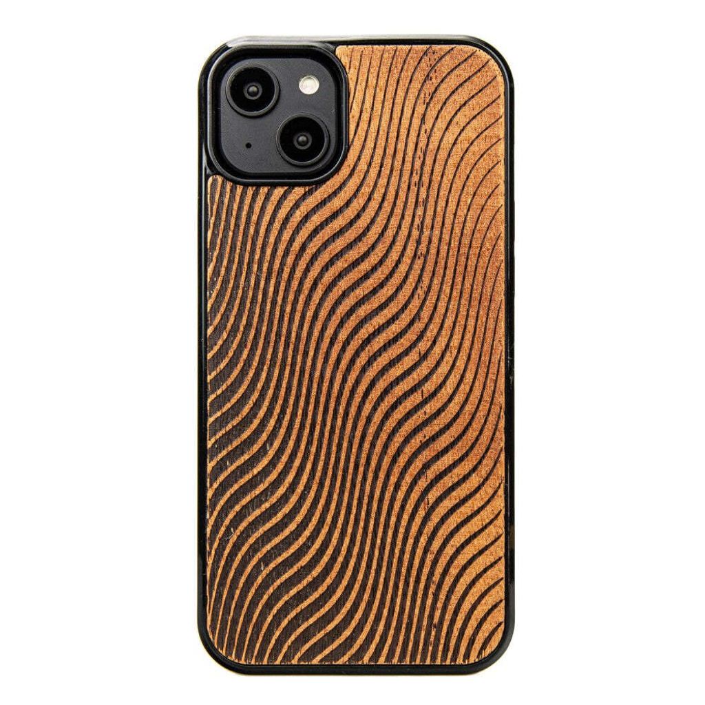 Bewood Holzhülle für iPhone 15 Plus WAVES MERBAU
