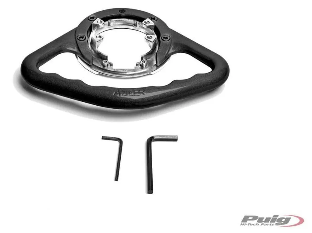 Fixation sacoche réservoir BMW S1000R avec bague PUIG 6741N Noir