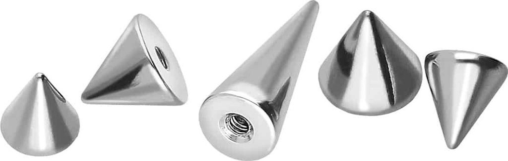 Titan Schraubspitze Silber Gewinde: 1,2mm | Spitze: 4 x 10mm