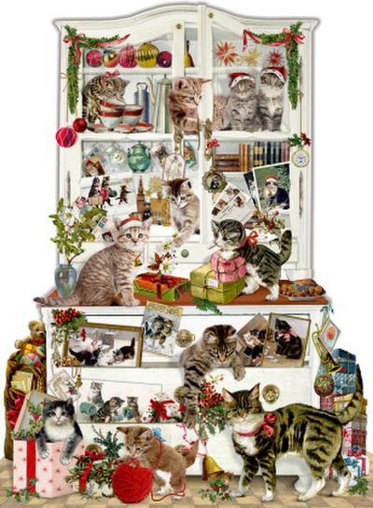 Wand-Adventskalender - Katzen im Advent Produktbild 