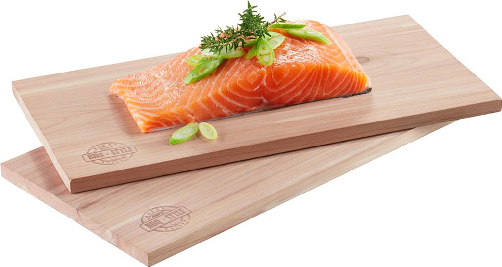 Zedernholz-Grillbretter BBQ, 2 Stück