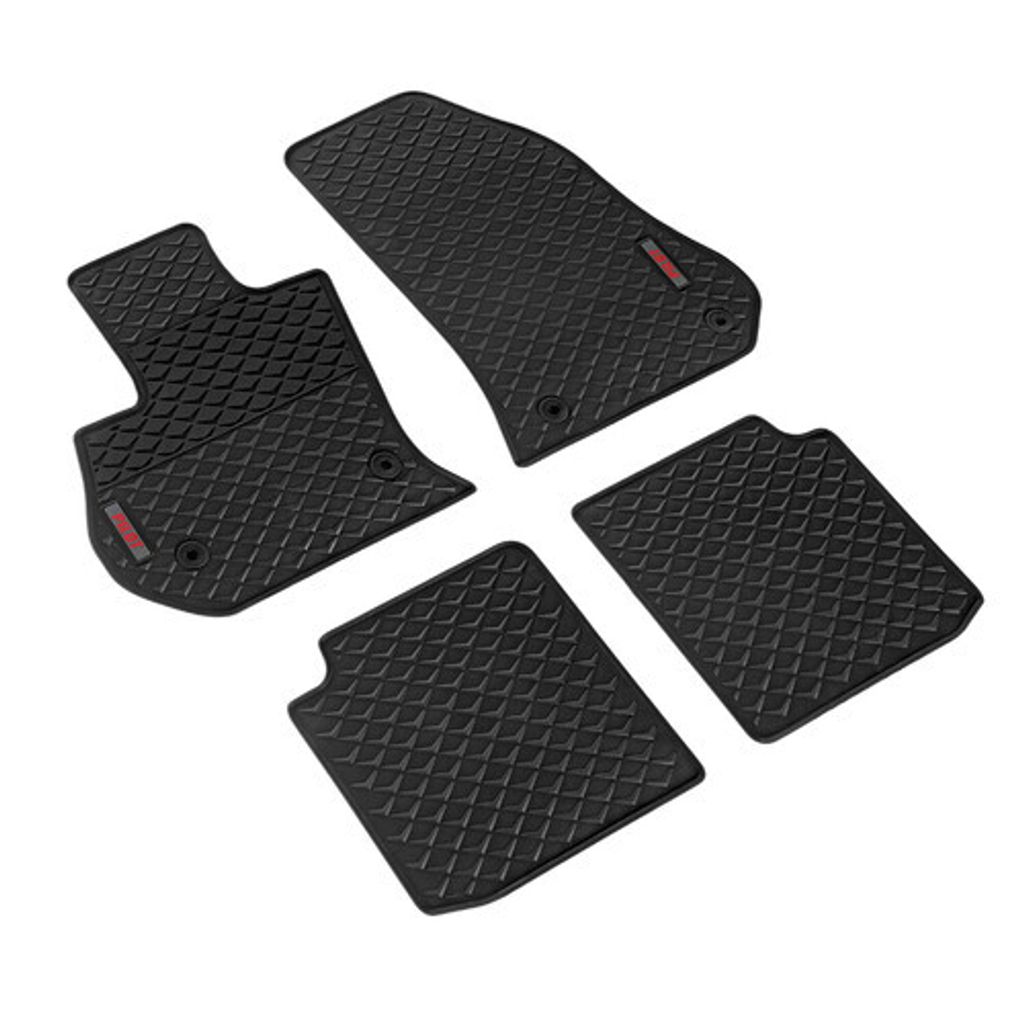Pilot, Set Maßgefertigte Matten aus Öko-Gummi - kompatibel für Fiat 500L (09/12>)
