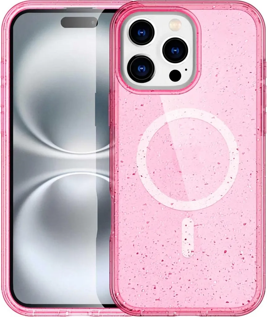 Cover MagSafe iPhone 16 Pro Max imoshion Sparkle Rosa | Shop Online