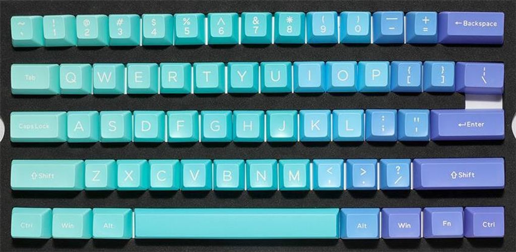 Ducky Azure ABS Double-Shot Keycap Set