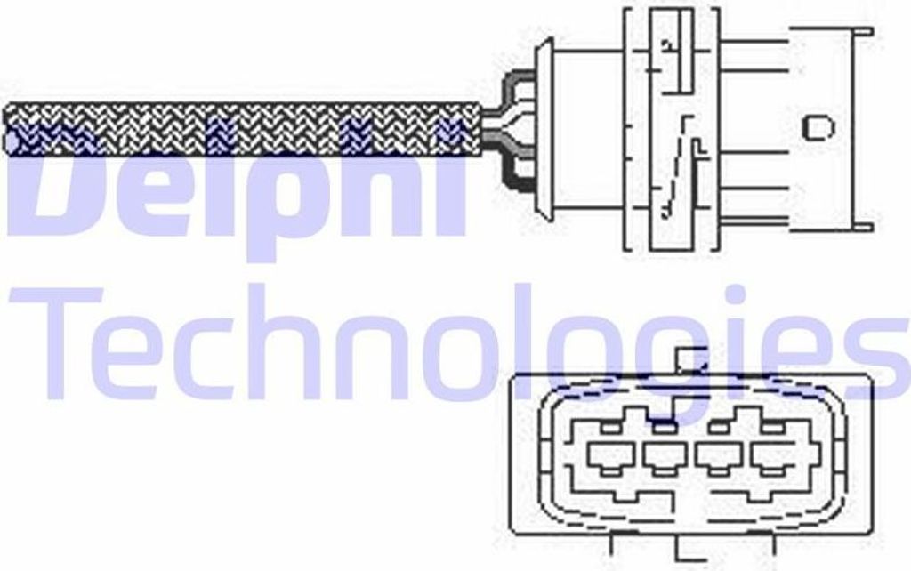 DELPHI ES10789-12B1 Lambdasonde OE 25327304 kompatibel mit Zafira, Vectra, Meriva, Combo, Astra H, Astra G