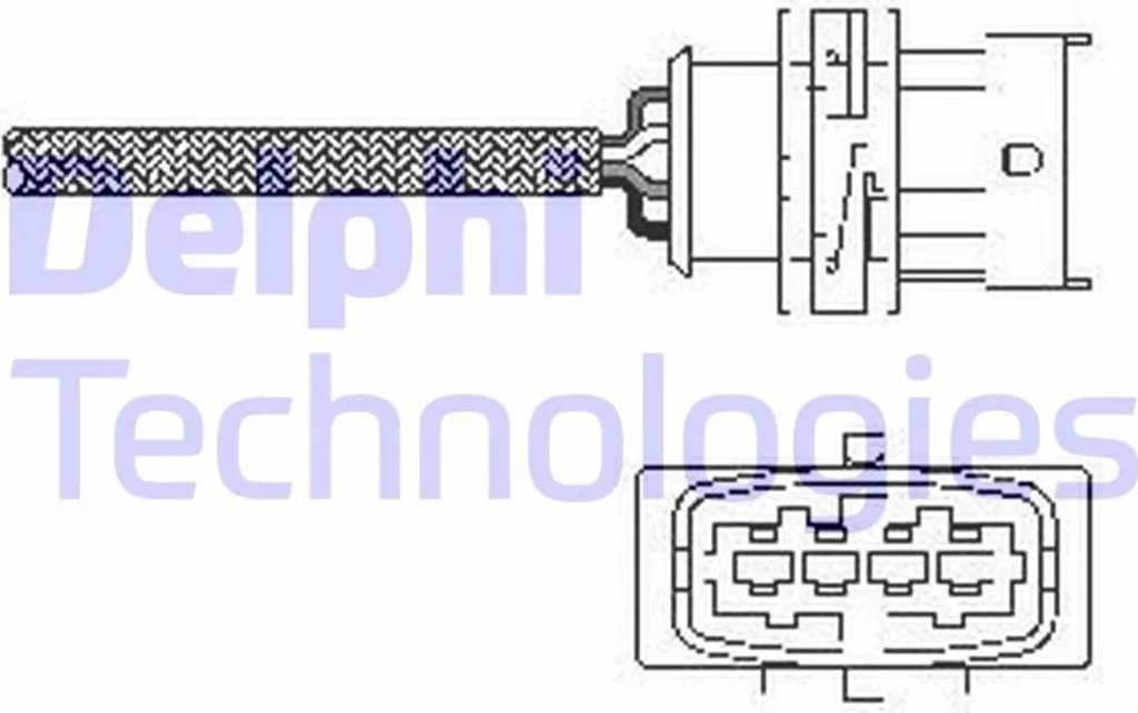 Capteur d'Oxygène Sonde Lambda Delphi pour Opel Vectra Meriva et Combo
