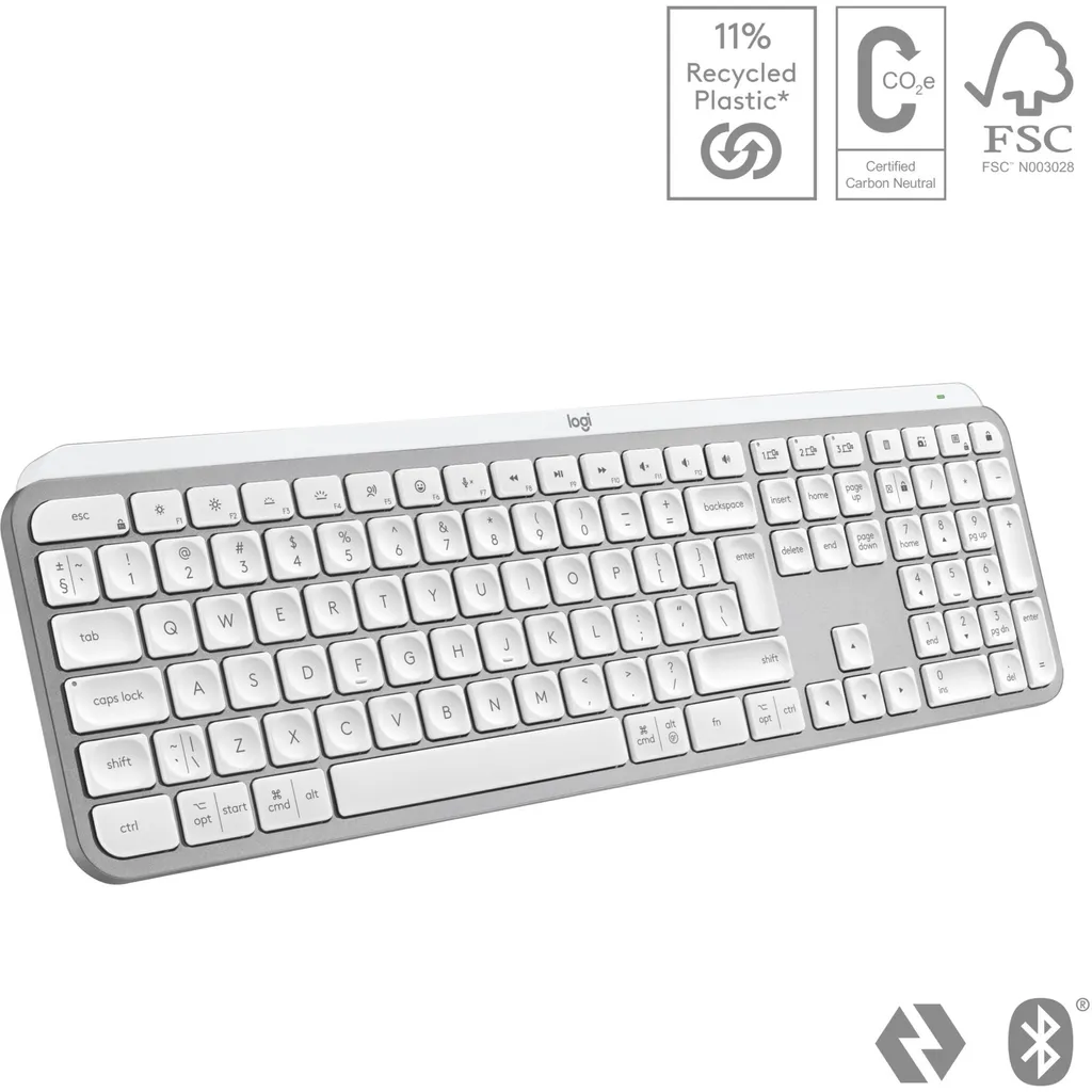 Clavier Logitech MX Keys S pour Travail Multitâche Gris Layout US Gris - 8