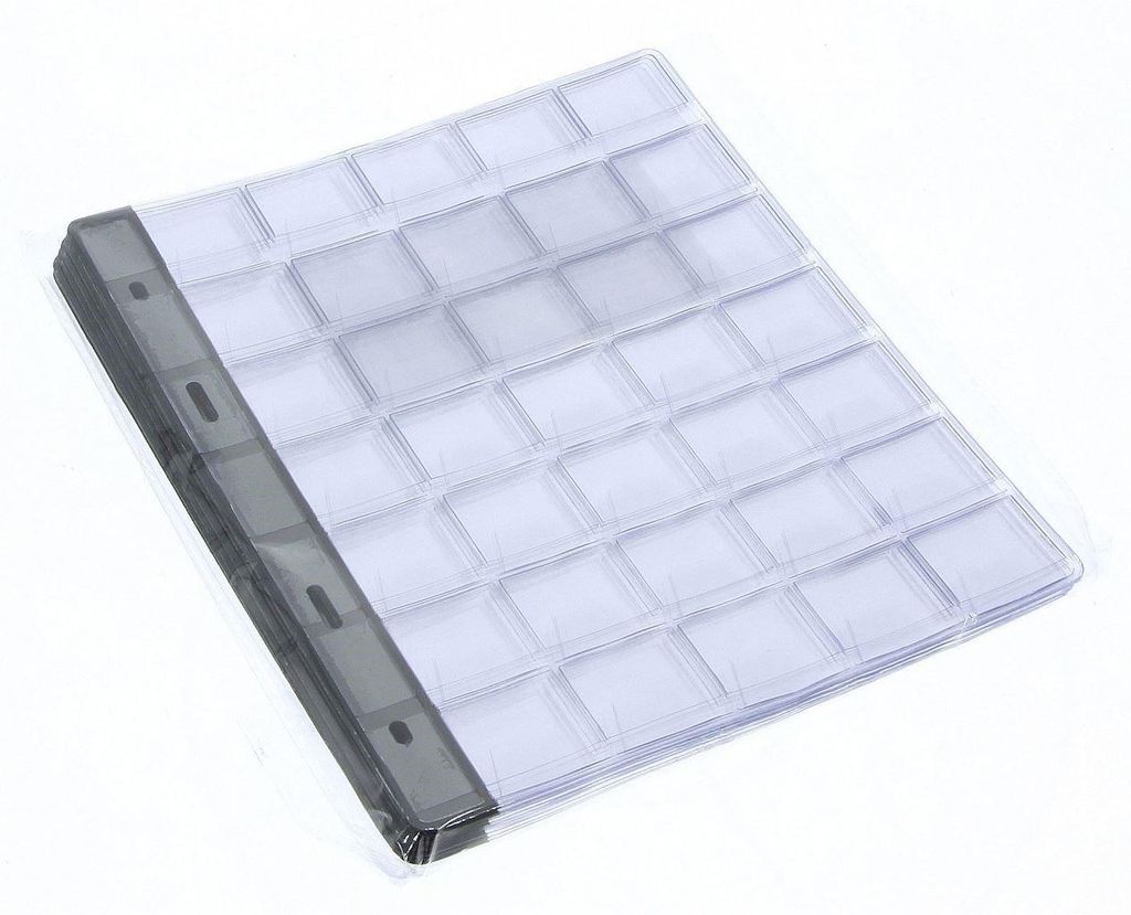 Náhradní listy do alba na mince 27x27mm/35 na stránce Obrázek produktu 