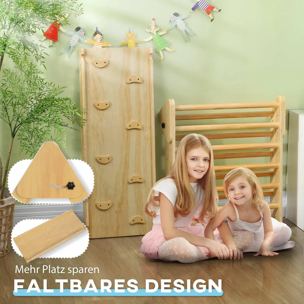 Structure escalade bois : solution motricité enfant 18-48 mois
