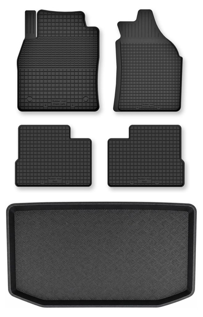 Gummimatten + Kofferraumwanne für Nissan Micra K13 Produktbild 