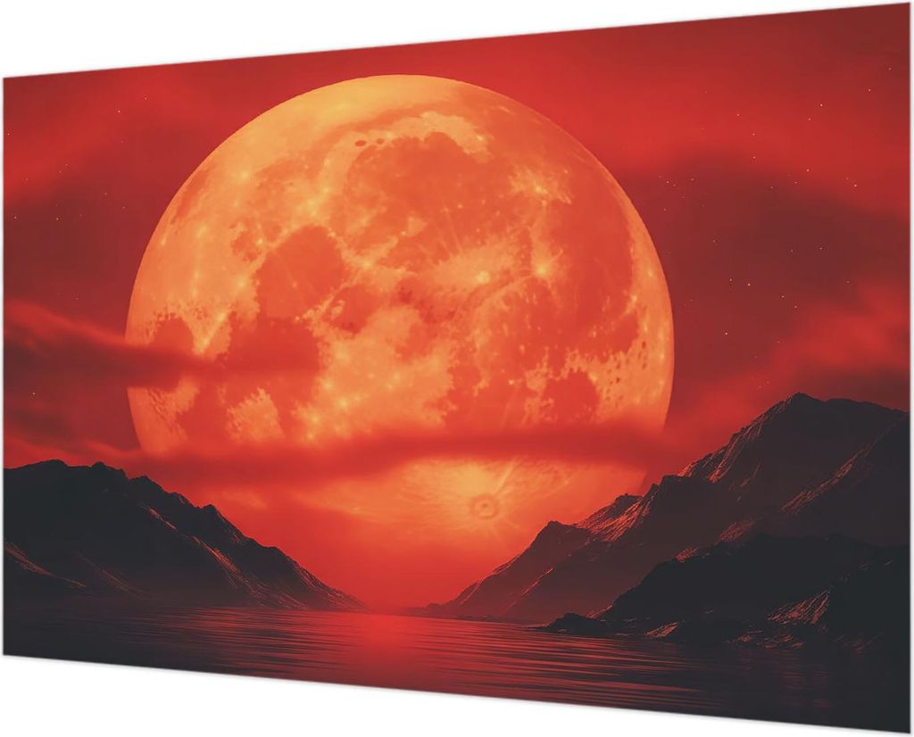 Wandtapete - Dekorative Tapete für Wohnzimmer - Tapetenfolie für Wanddekoration - 152x104 cm - nächtliches Phänomen
