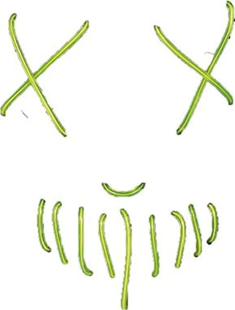 Masque LED à Fil Électroluminescent avec 3 Modes d'Éclairage Taille Unique - 6