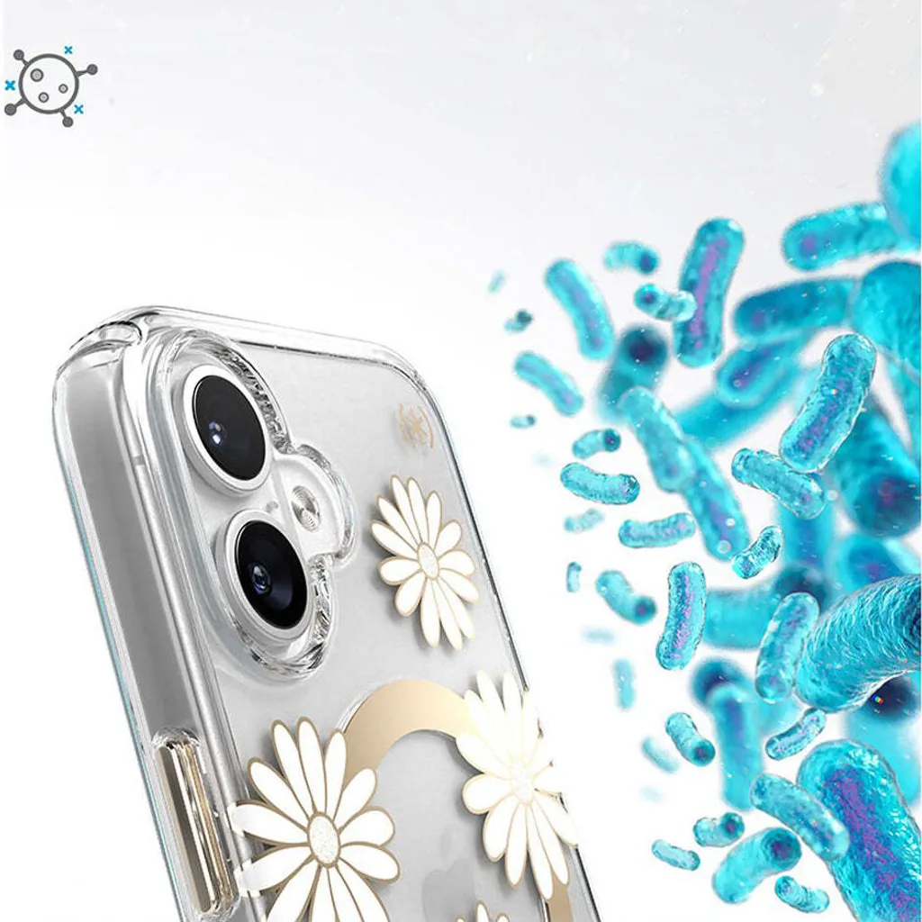 Étui de Protection iPhone 16 MagSafe Speck Presidio Lux Fleurs et Or - 10