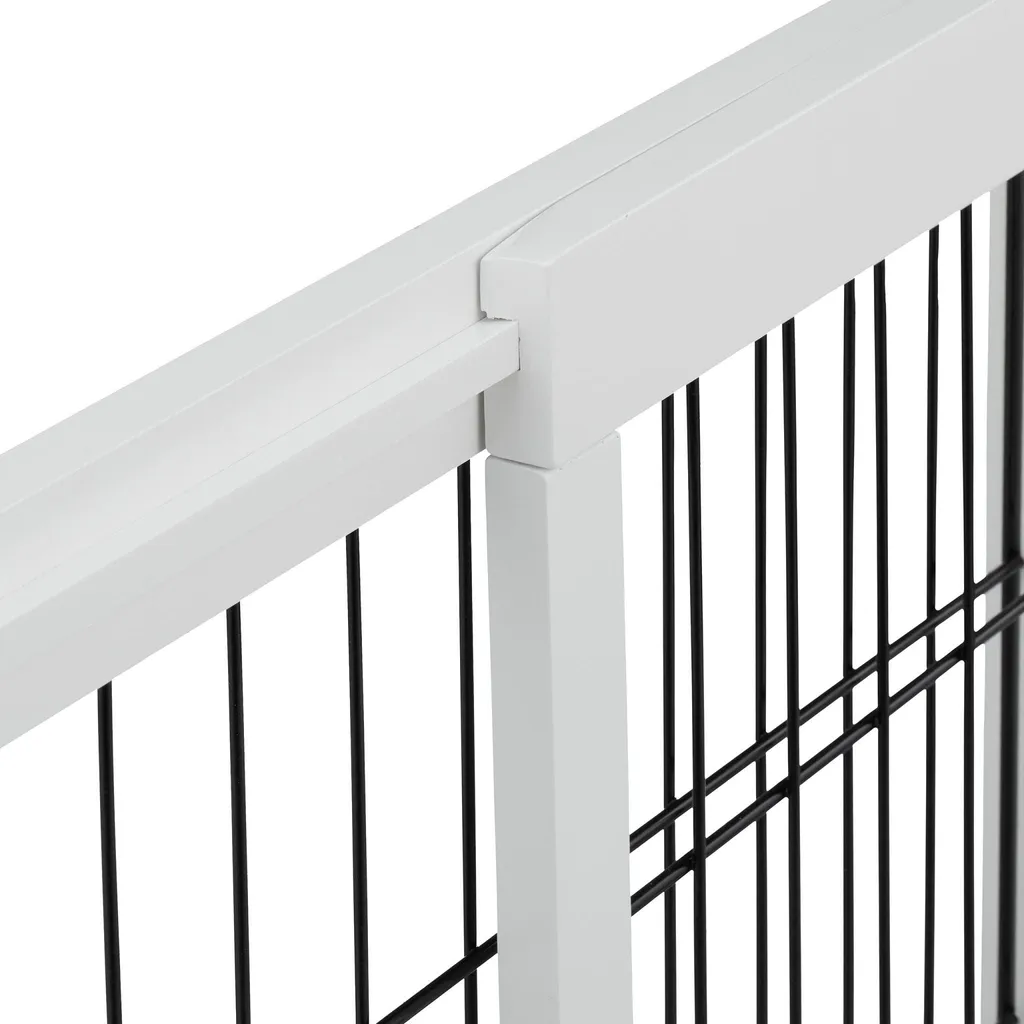 Portail de sécurité rétractable blanc : fini les chutes en escalier