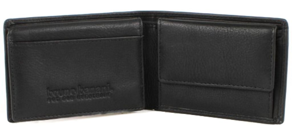 bruno banani Leder Geldbörse New York Wallet Black schwarz
