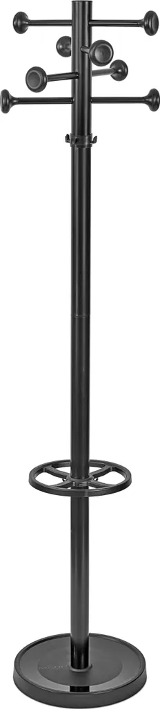 Portemanteau Grande Capacité MAULgrando 16 Crochets Acier Noir 1m75
