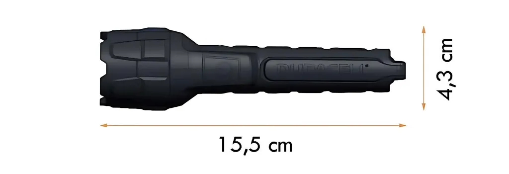 Lampe Torche Caoutchouc Duracell LED 80 lm : Résistance Extrême - 3