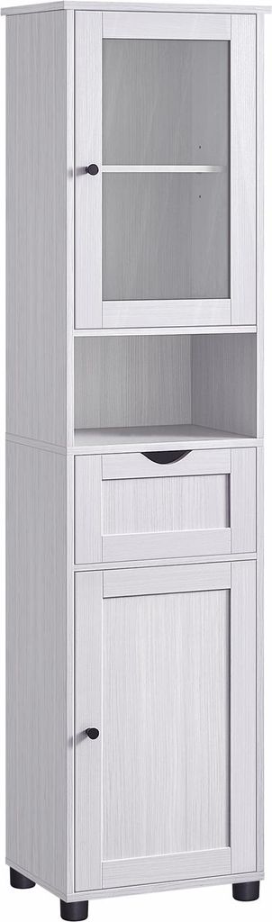 Badezimmerschrank mit höhenverstellbaren Einlegeböden, weiß
