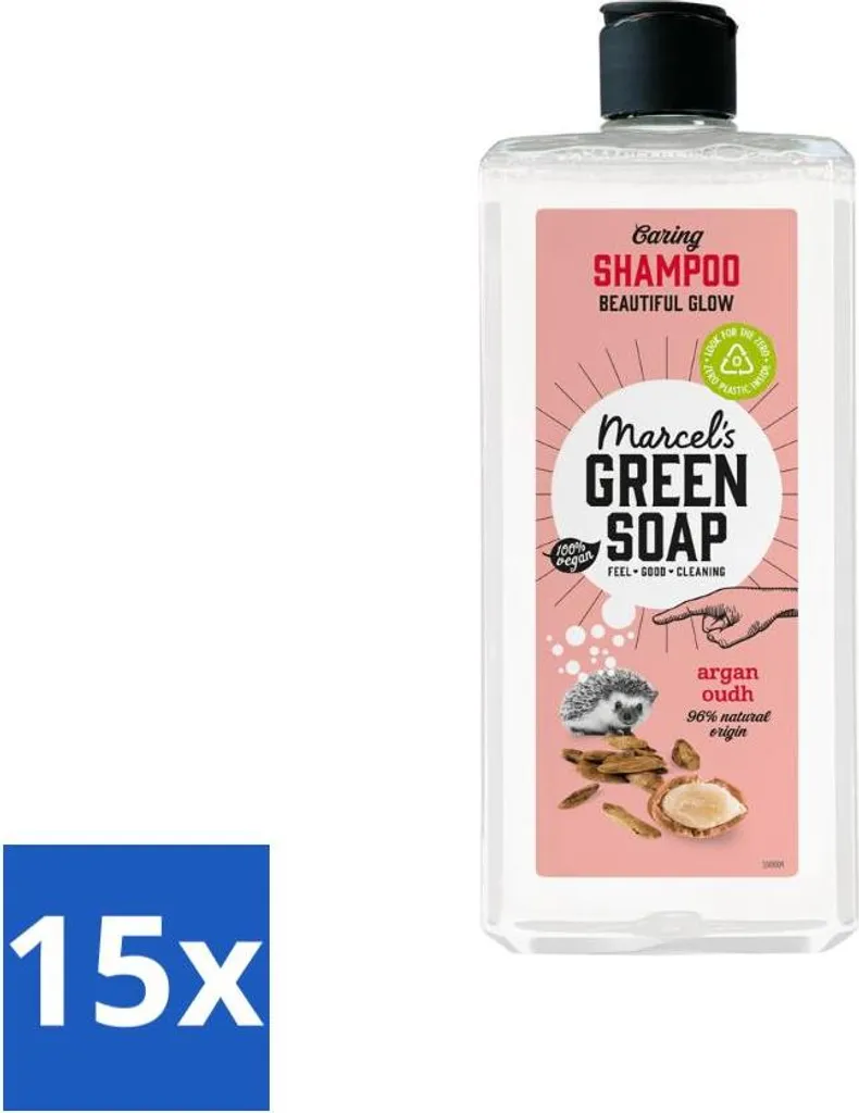 Bulk Pack 15x Marcel's Green Soap Shampoo Argan & Oudh - 300ml