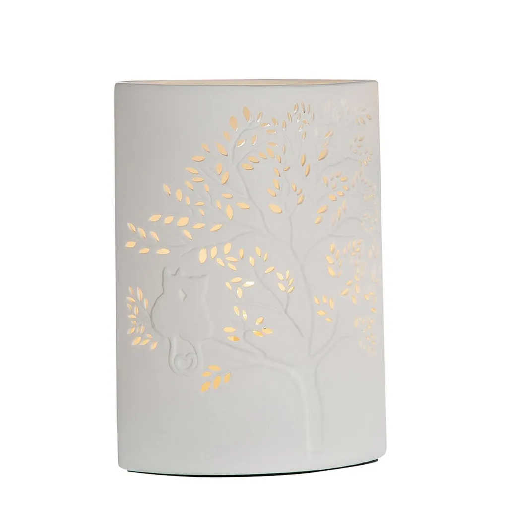 GILDE Lampada Gatto in Porcellana Bianca 20cm - Illuminazione Design E14