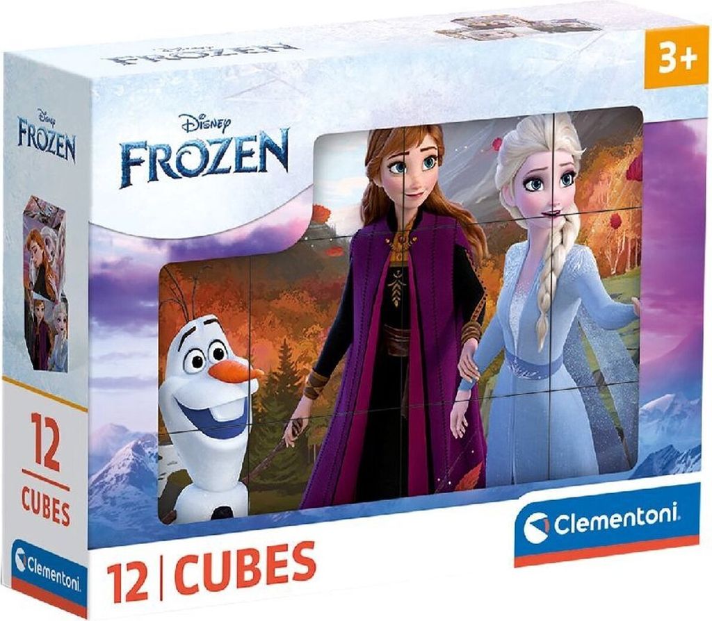 Clementoni GmbH Puzzle Würfelpuzzle - Frozen 12 Teile Produktbild 