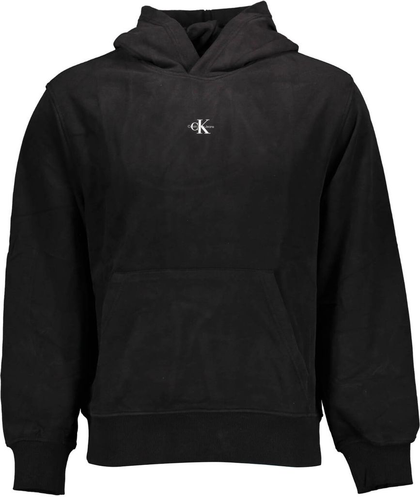 Herren-Sweatshirt Schwarz: Bequemer Kapuzenpullover mit Produktbild 