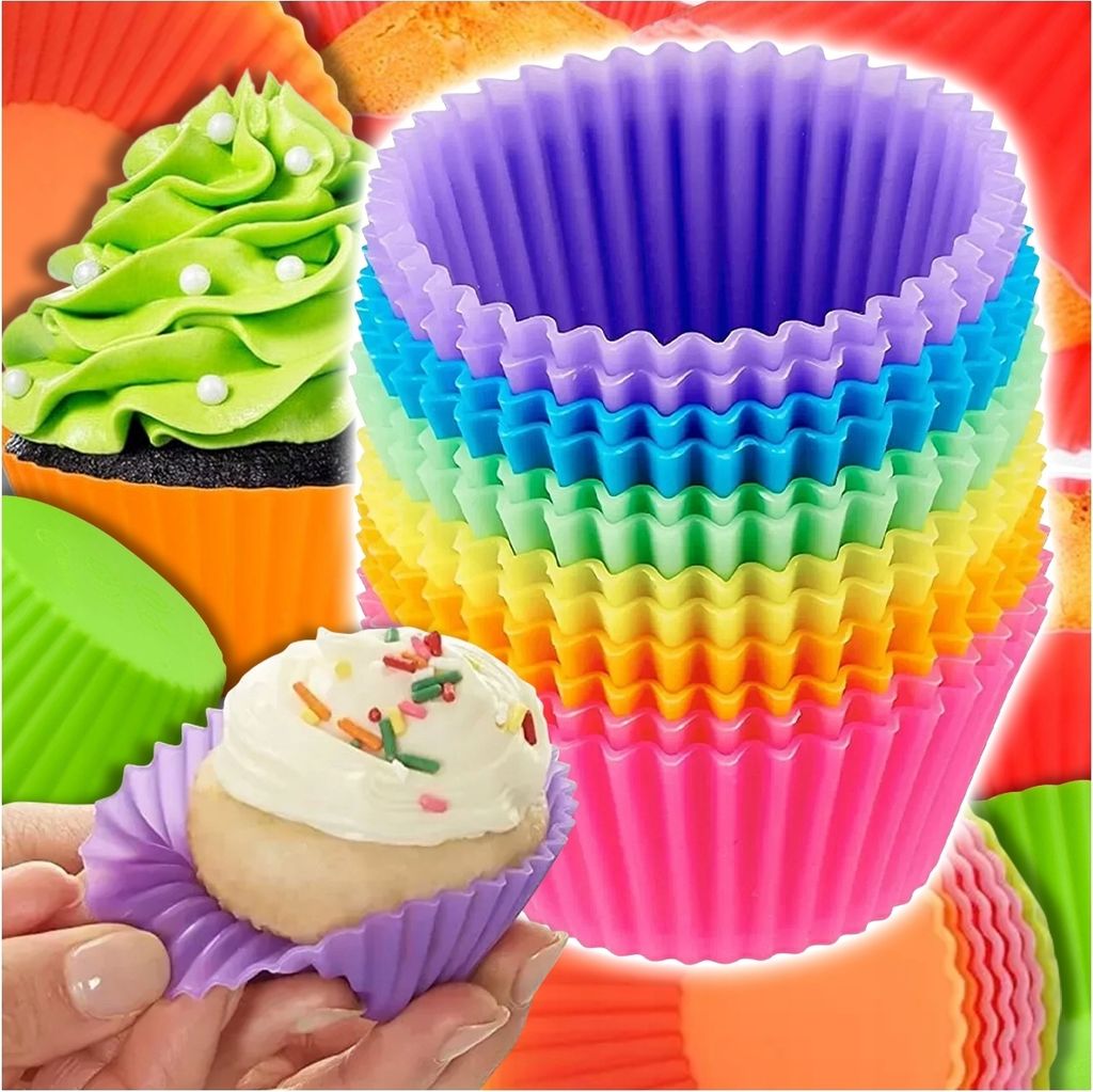 Forma Do Muffinek Zestaw 12Szt Wielokolorowe 7,5Cm Zdjęcie produktu 