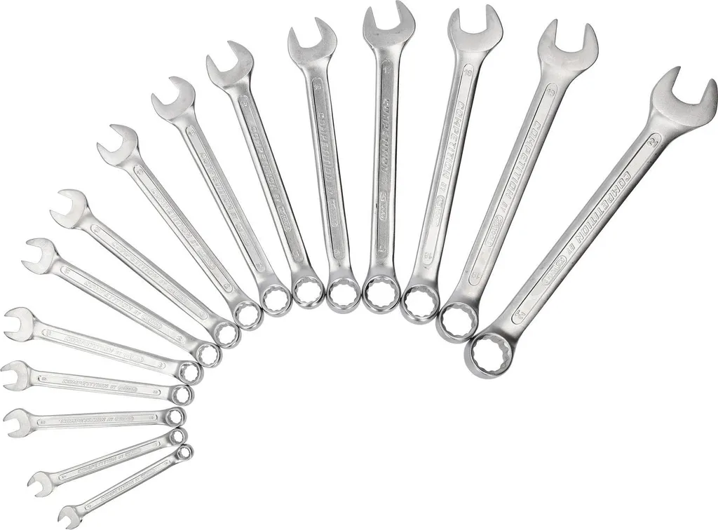 Set 15 Chiavi Combinate COMPETIZIONE | Acciaio Cr-V Alta Resistenza
