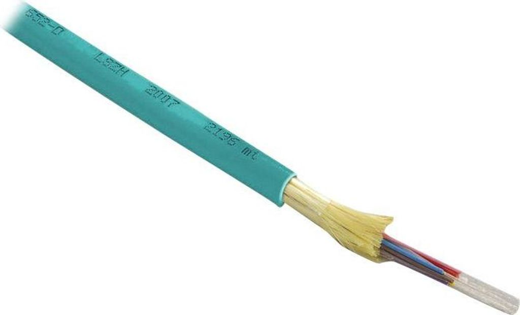 Digitus Verlegekabel Innen/Außen A/I-DQ (ZN) BH 50/125 μ OM3, 8 Fasern, BauPVO Dca, LSZH, 1 m, U-DQ(ZN) BH, OM3