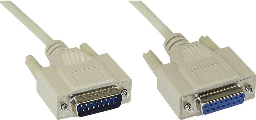 InLine® 17740 Joystickverlängerung, 15pol Stecker / Buchse, Immagine del prodotto 