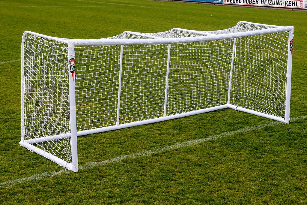 Fußballtor - 4m x 1.2m - Wetterfestes uPVC - mit Klicksystem - Transporttasche inkl. - Ideal für den Garten !