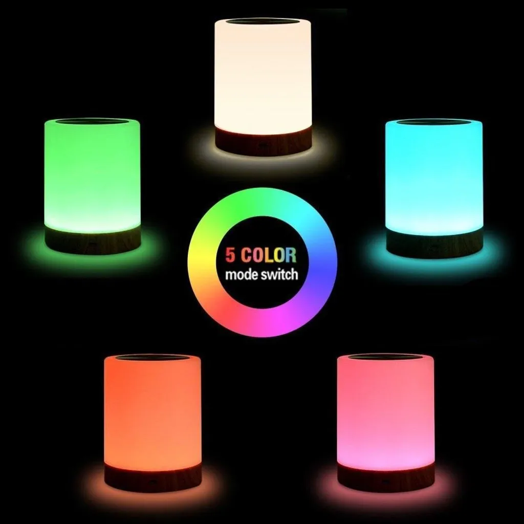 Lampe RGB portable Techly à commande tactile et batterie longue durée