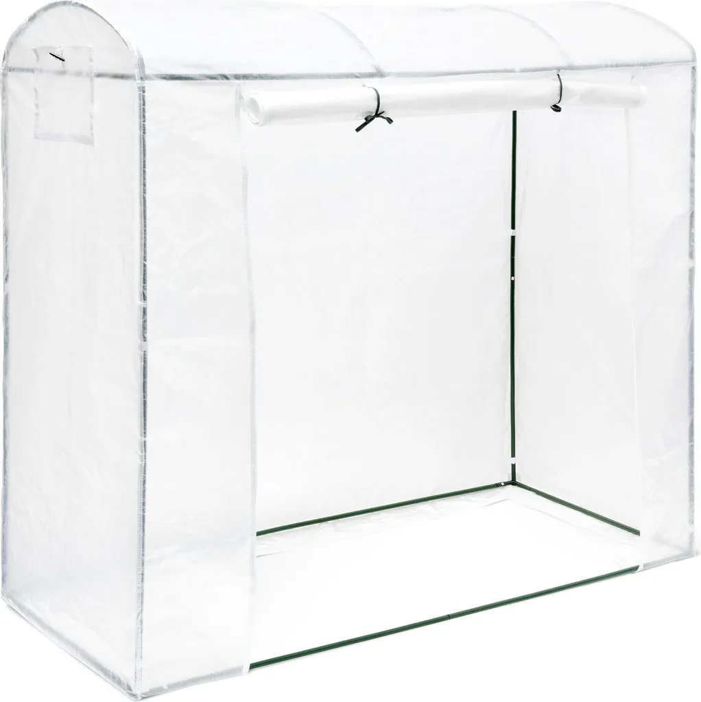 Relaxdays Serre à Tomates XL avec Toit Rond - Housse PE 200x170x80 cm