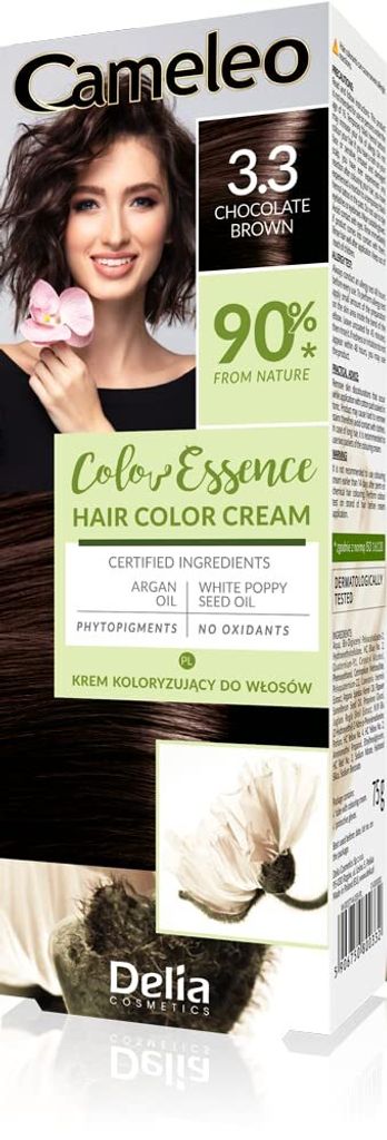 Cameleo Color Essence Haarfarbe 3.3 Schokoladenbraun - 75g Creme für langanhaltende Deckkraft