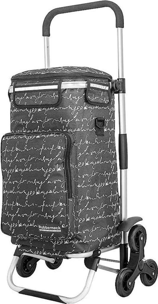 Chariot de courses pour escaliers et courses fraîches - Gris - 44 Litres