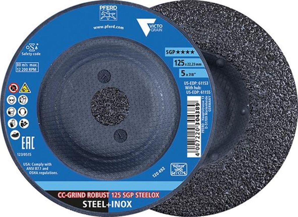 PFERD CC-GRIND ROBUST SGP STEELOX, 12,5 cm, 10 Stück(e) Produktbild 