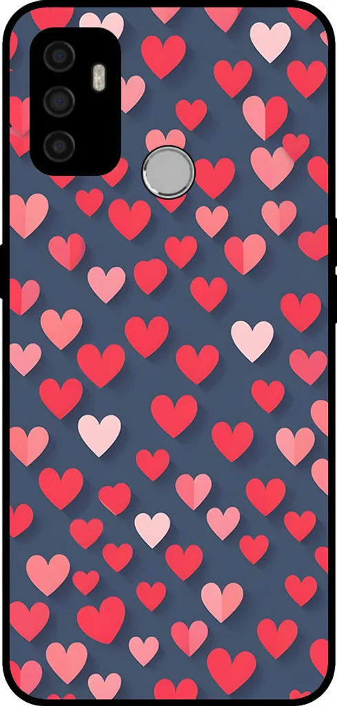 Cover TPU Oppo A53s Antiurto Design Cuori - Smartphonica Online - 1