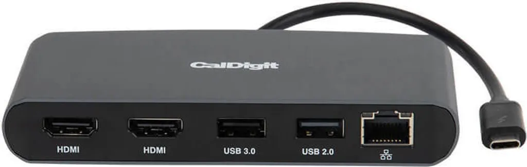 Station d'accueil Thunderbolt 3 double HDMI 4K 60Hz en alu