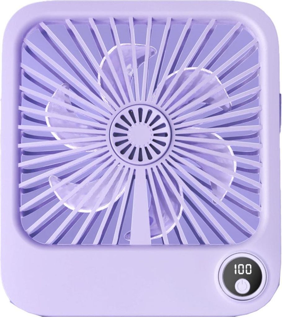 Tischventilator mit verstellbarem Ständer W30 lila Produktbild 