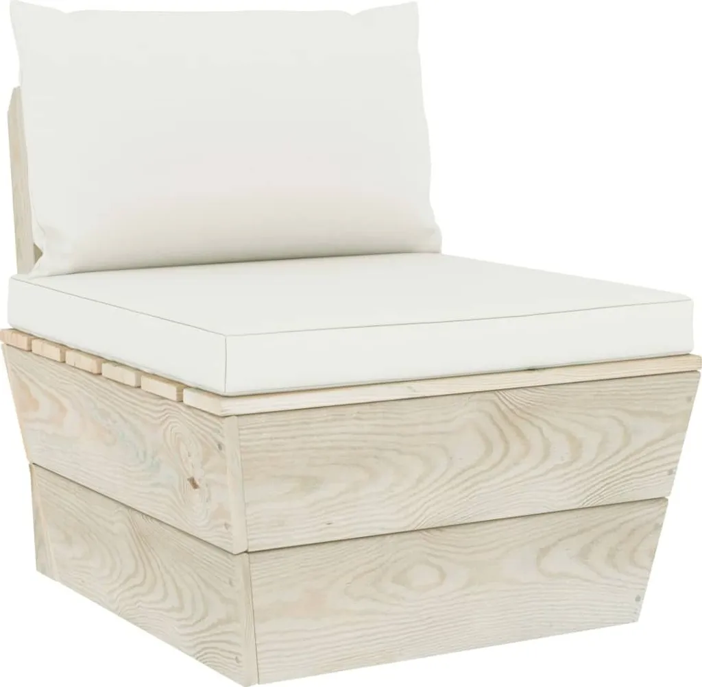 Divano Centrale Design Pallet Abete Impregnato - Estetica Outdoor
