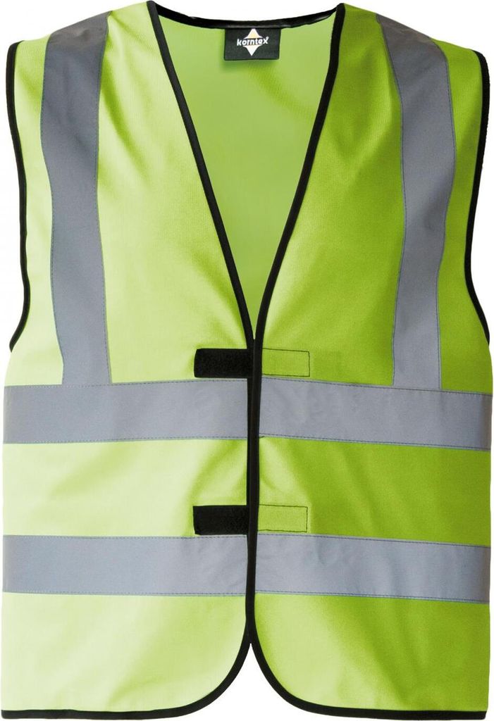 Korntex KX140 | Warnweste mit vier Reflexstreifen EN ISO 20471 - Farbe: Lime Green - Größe: 5XL