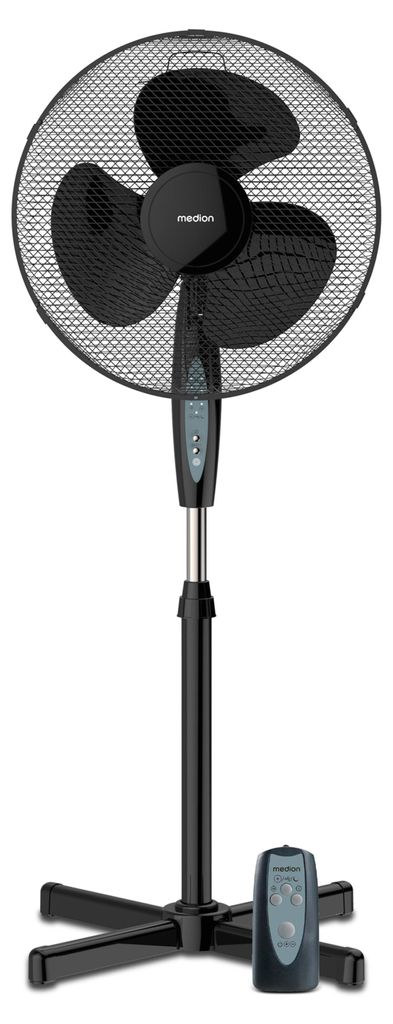 MEDION Standventilator mit Fernbedienung, drei Produktbild 